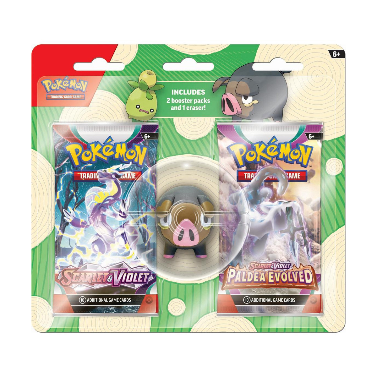 Pokemon TCG Back to School 2023 Eraser Blister Single Pack Random Selection PKU85249-1P