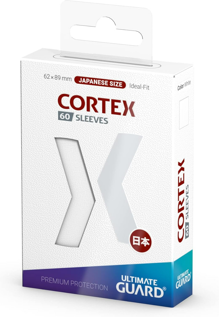 Ultimate Guard Cortex Card Sleeves Japanese Size TCG Sleeves White Back Glossy Finish No Pvc & Acid Free High Clarity 60Ct UGDDPS011176