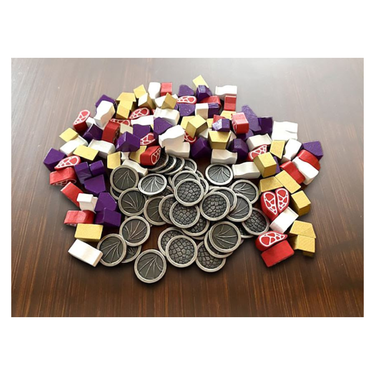 Stonemaier Wyrmspan Upgrade Pack Metal Coins Wooden Resource Tokens Accessory for Wyrmspan STM851