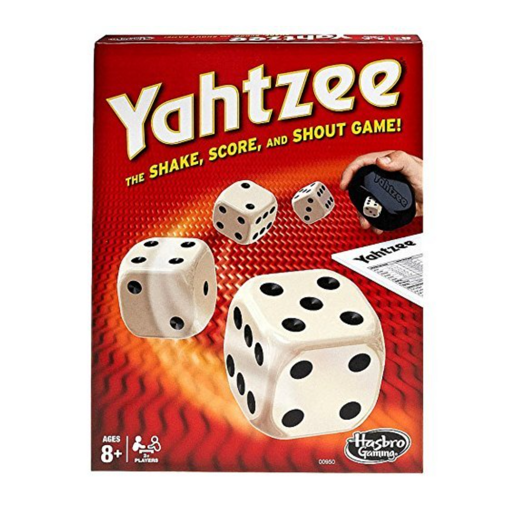 Hasbro Yahtzee Dice-Rollin Battle GameClassic Family Dice Game for All Ages 9504820