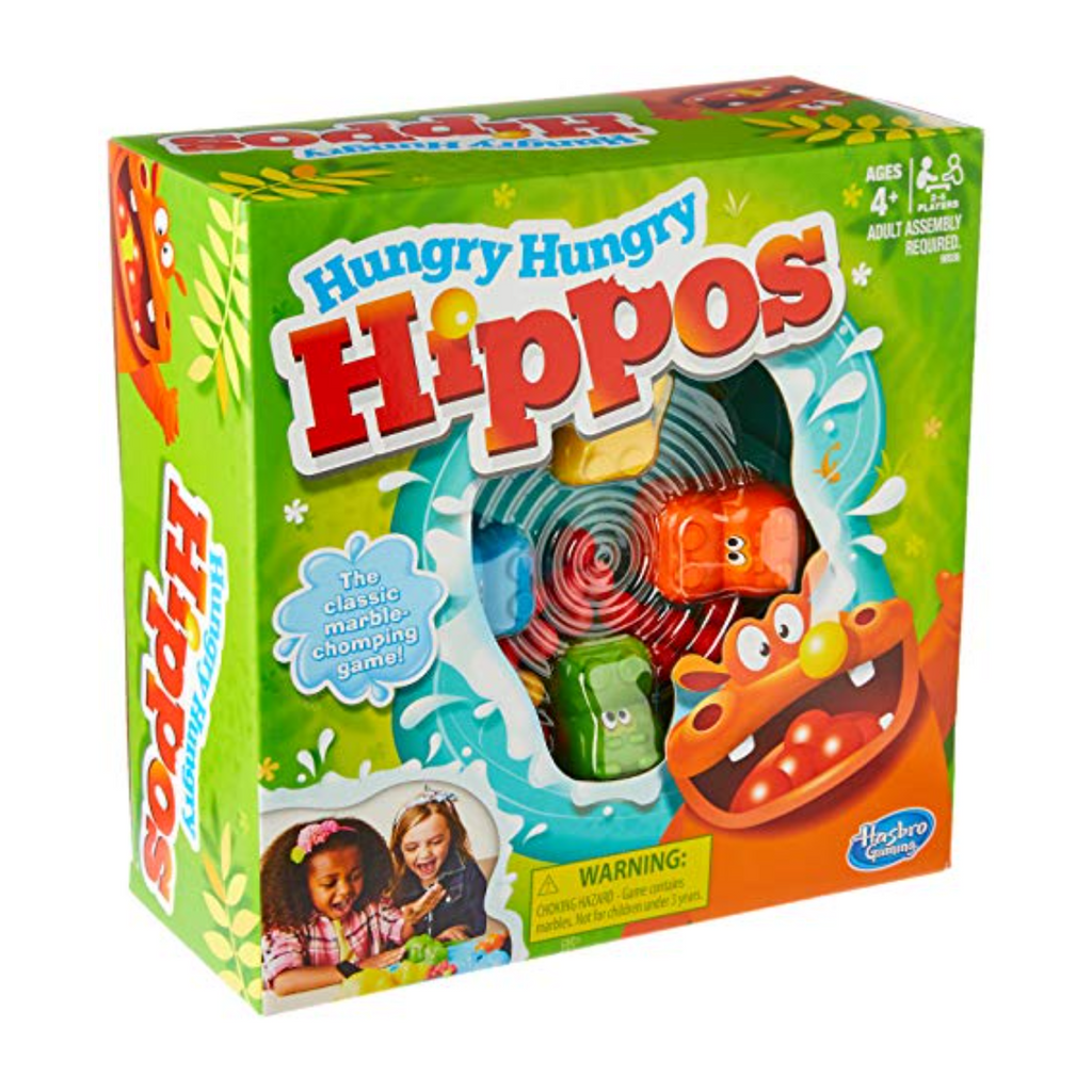 Hasbro Gaming Hungry Hippos Classic Kids Board Game - Fast-Paced Family Fun, Active Play, 989360790