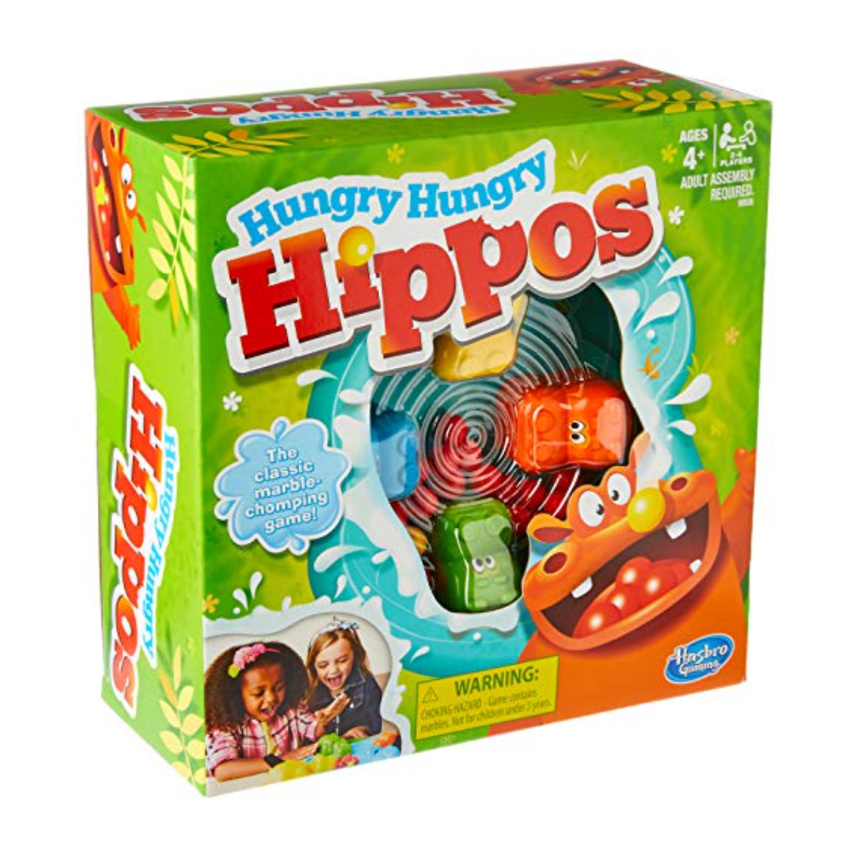 Hasbro Gaming Hungry Hippos Classic Kids Board Game - Fast-Paced Family Fun, Active Play, 989360790