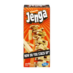 Hasbro Jenga Classic Wooden Block Stacking Game for Adults and Family for 1 or More Players Average Playtime 15 Minutes HSBA2120