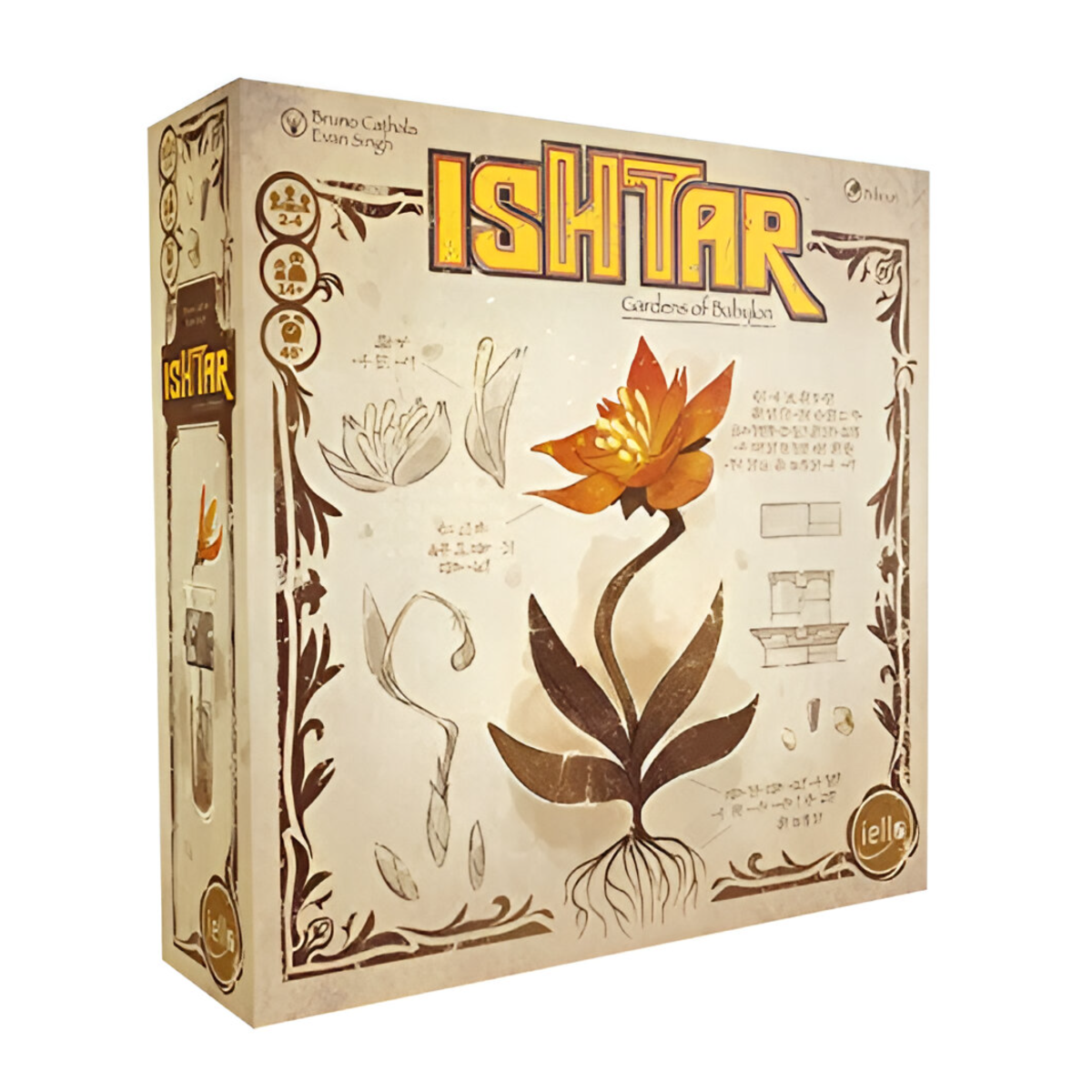 Iello Games Ishtar Gardens of Babylon Strategic Garden-Building Board Game IEL-51620