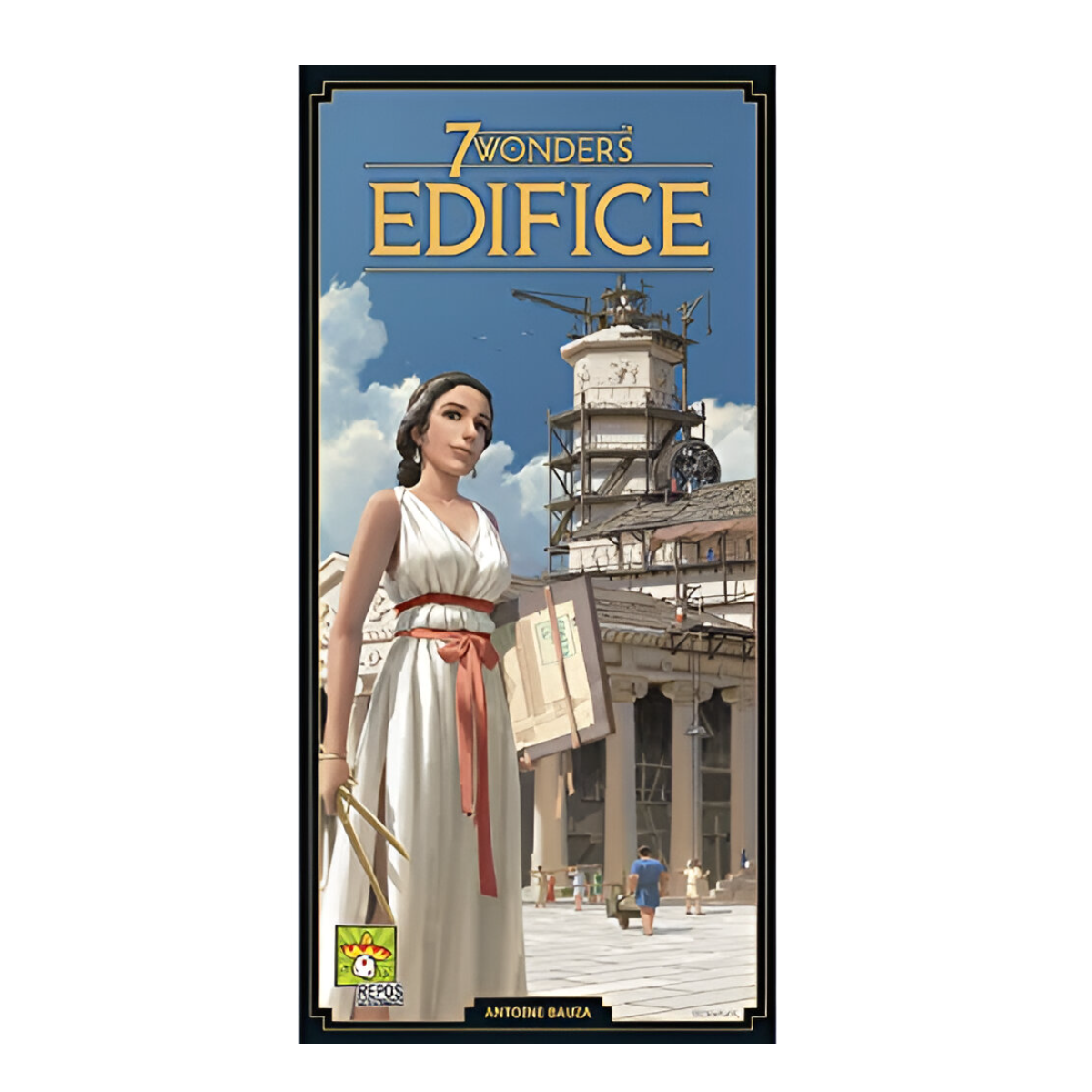 Repos Production 7 Wonders Edifice Board Game EXPANSION Ancient Civilization Building Strategy Game Fun Family Game for Kids and Adults Ages 10 Plus 3 to 7 Players Average Playtime 30 Mins SV05EN