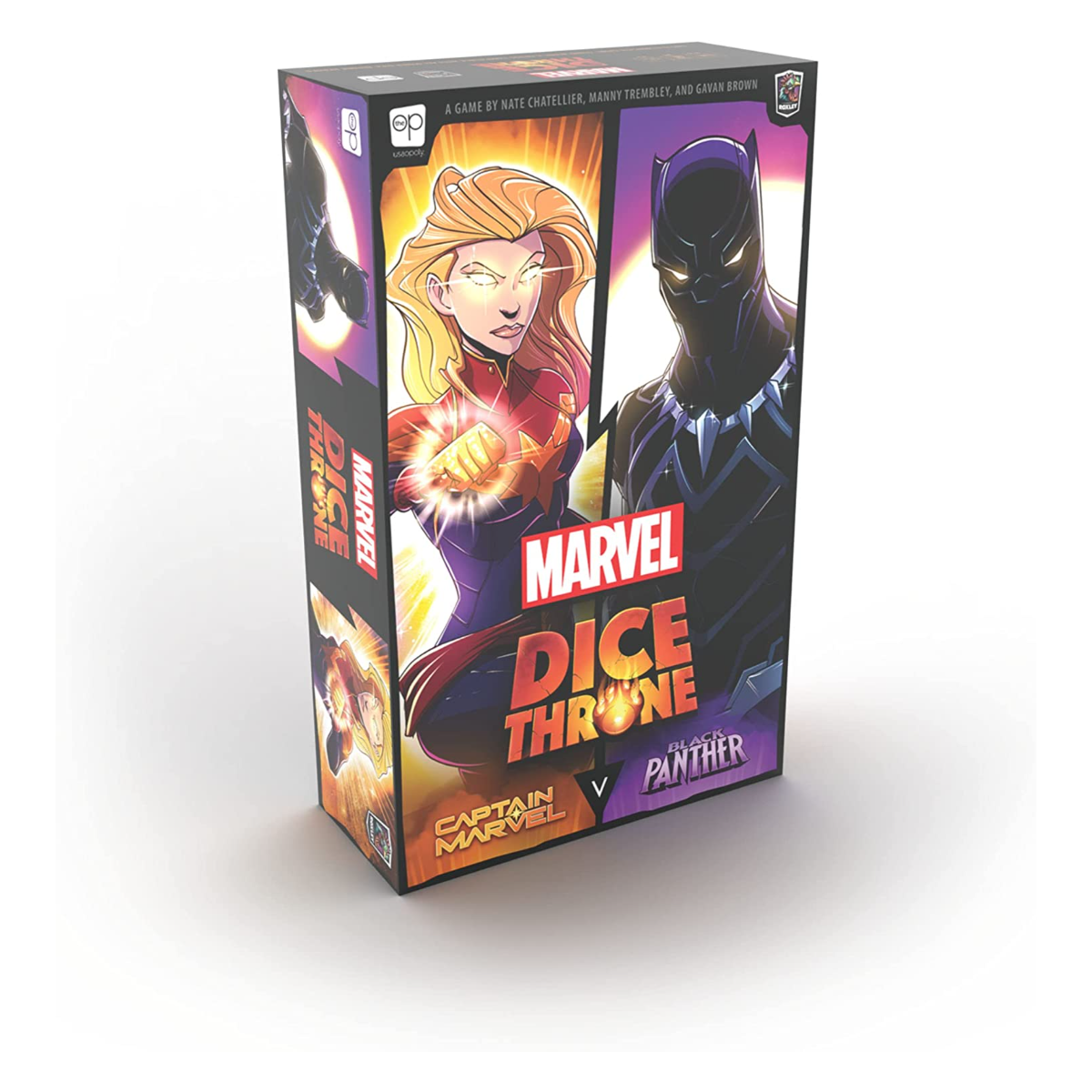 The OP Marvel Dice Throne 2 Hero Box Captain Marvel Black Panther Standalone Competitive Dice Game USODT011752