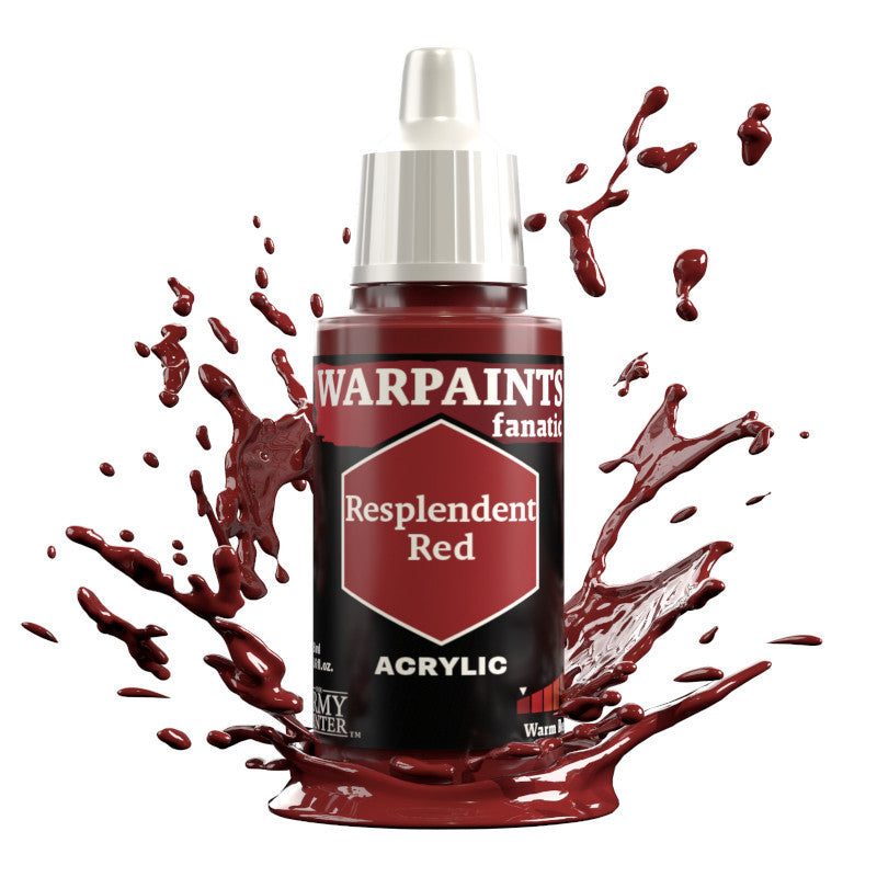 The Army Painter Warpaints Fanatic High Covering Acrylic Paint 18ml WP3103 Resplendent Red