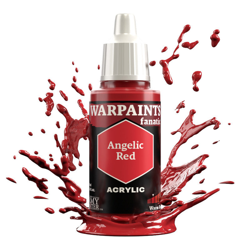 The Army Painter Warpaints Fanatic High Covering Acrylic Paint 18ml WP3104 Angelic Red