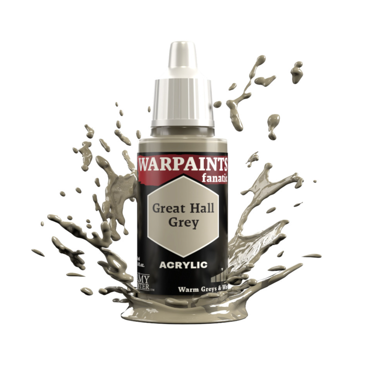 The Army Painter Warpaints Fanatic High Covering Acrylic Paint 18ml WP3009 Great Hall Grey