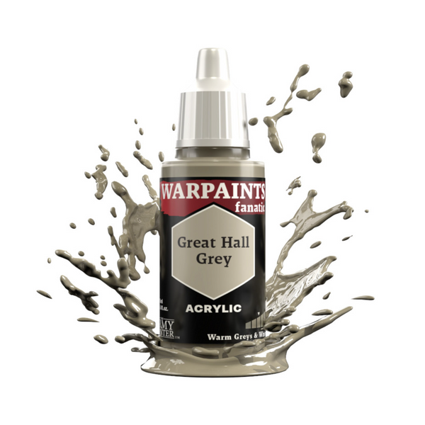 The Army Painter Warpaints Fanatic High Covering Acrylic Paint 18ml WP3009 Great Hall Grey