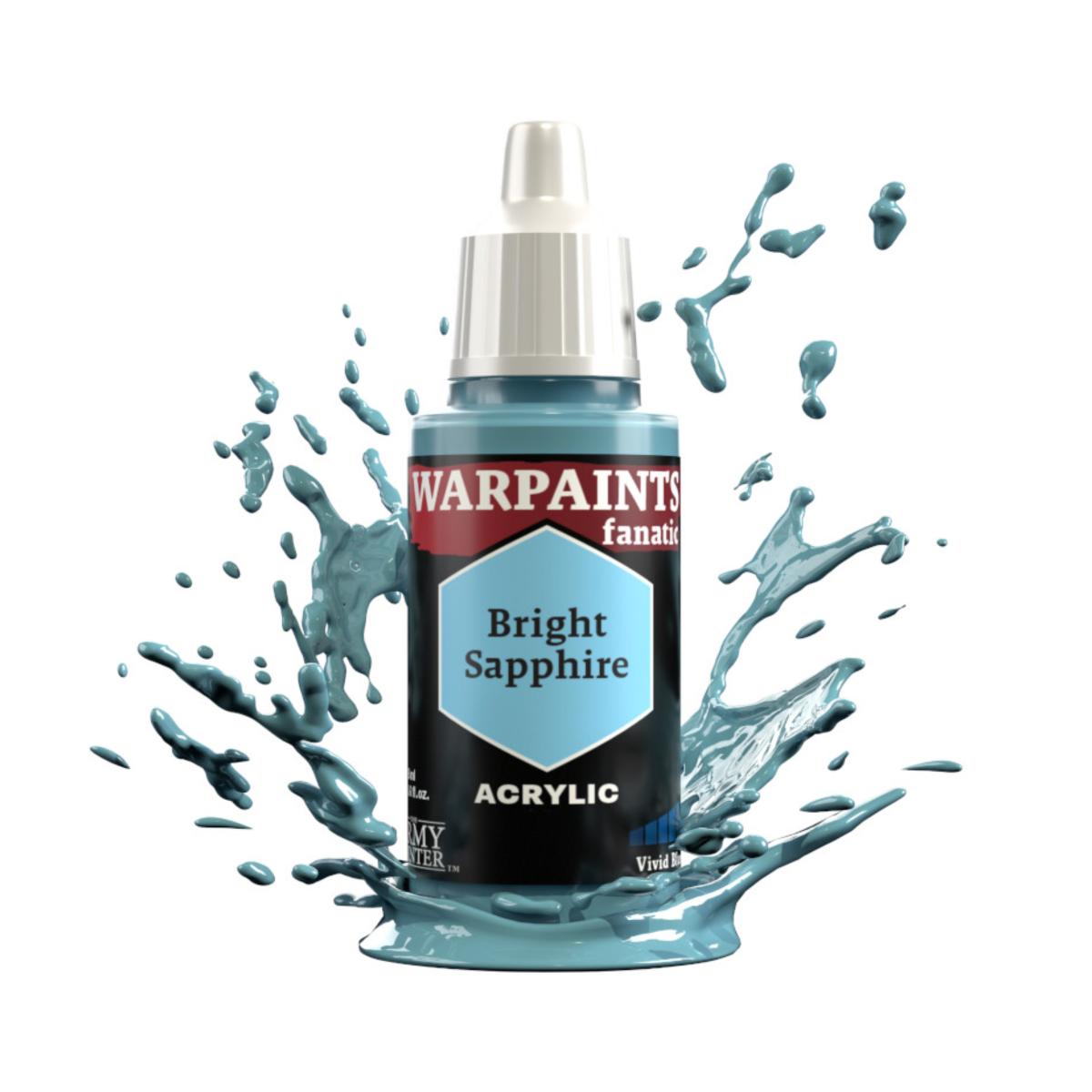 The Army Painter Warpaints Fanatic High Covering Acrylic Paint 18ml WP3030 Bright Sapphire