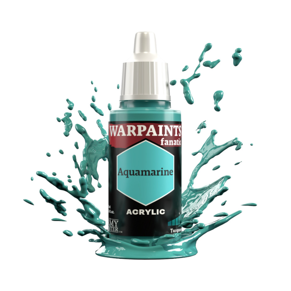 The Army Painter Warpaints Fanatic High Covering Acrylic Paint 18ml WP3040 Aquamarine
