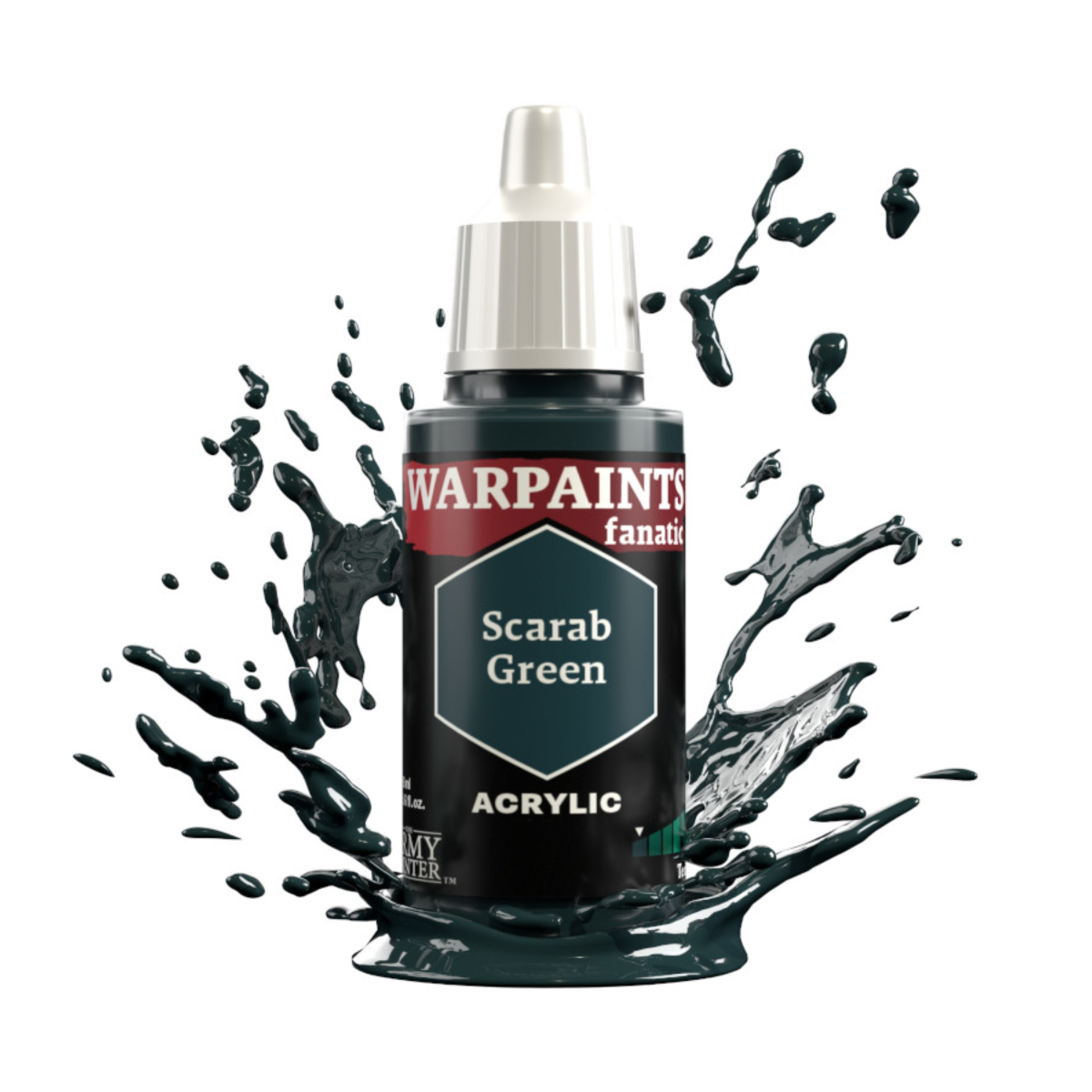 The Army Painter Warpaints Fanatic High Covering Acrylic Paint 18ml WP3043 Scarab Green