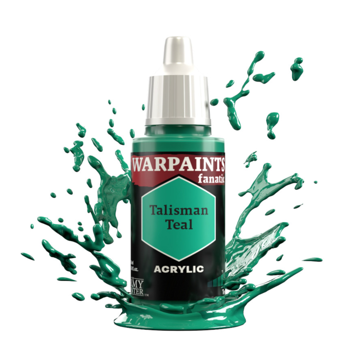 The Army Painter Warpaints Fanatic High Covering Acrylic Paint 18ml WP3046 Talisman Teal
