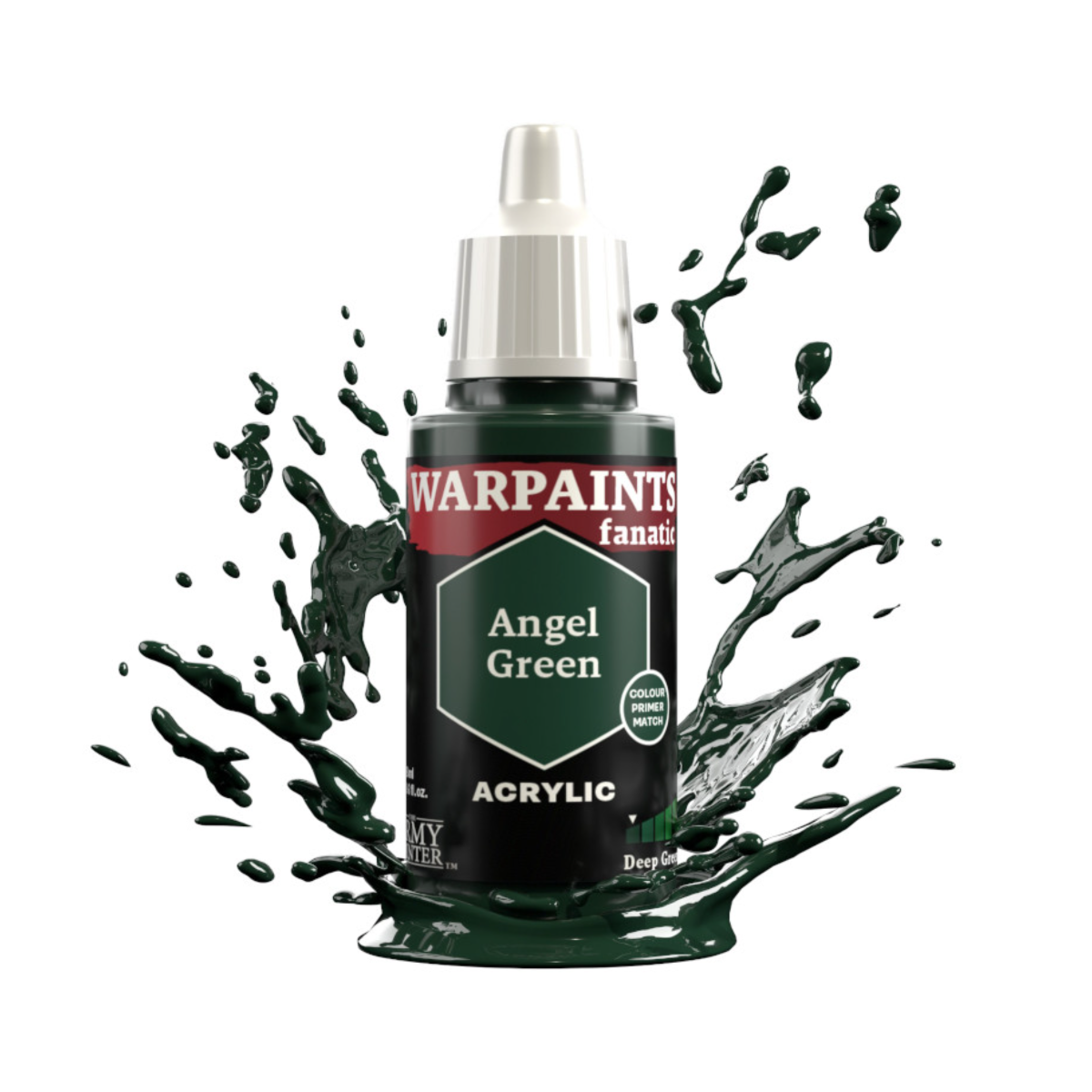 The Army Painter Warpaints Fanatic High Covering Acrylic Paint 18ml WP3049 Angel Green