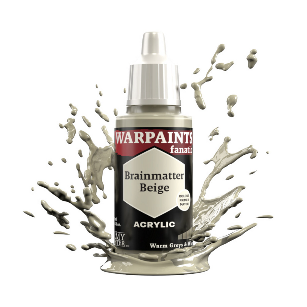 The Army Painter Warpaints Fanatic High Covering Acrylic Paint 18ml WP3011 Brainmatter Beige