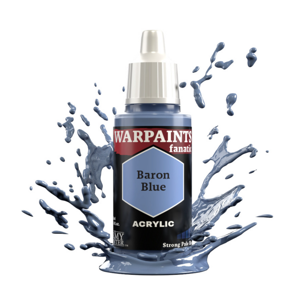 The Army Painter Warpaints Fanatic High Covering Acrylic Paint 18ml WP3023 Baron Blue