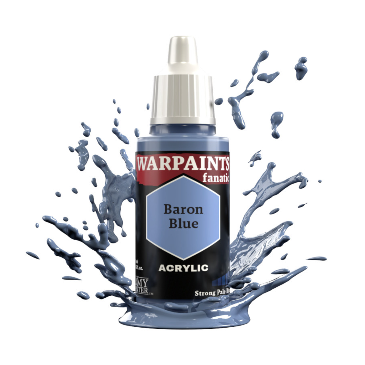 The Army Painter Warpaints Fanatic High Covering Acrylic Paint 18ml WP3023 Baron Blue