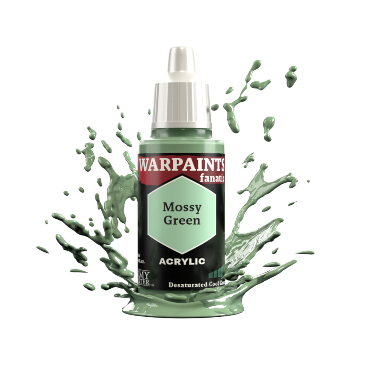 The Army Painter Warpaints Fanatic High Covering Acrylic Paint 18ml WP3066 Mossy Green