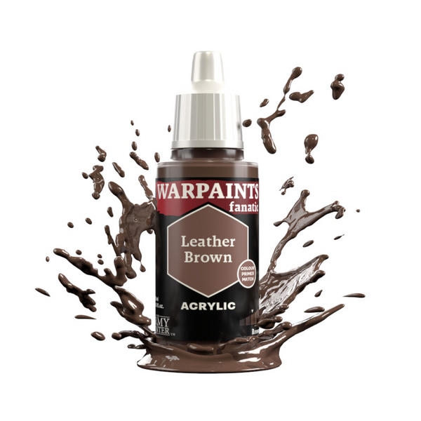 The Army Painter Warpaints Fanatic High Covering Acrylic Paint 18ml WP3075 Leather Brown