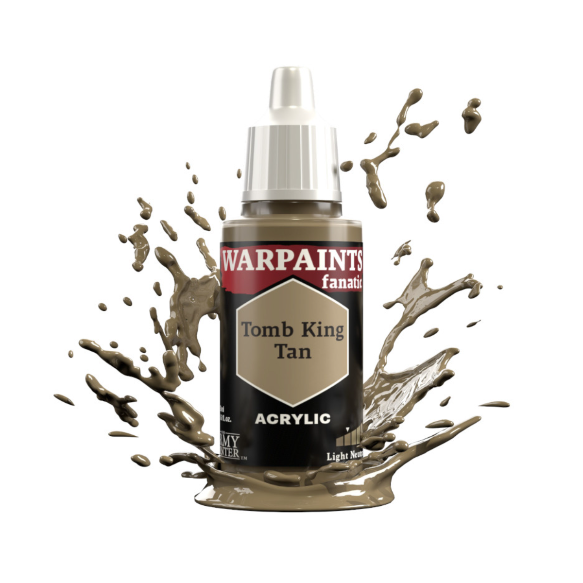 The Army Painter Warpaints Fanatic High Covering Acrylic Paint 18ml WP3086 Tomb King Tan
