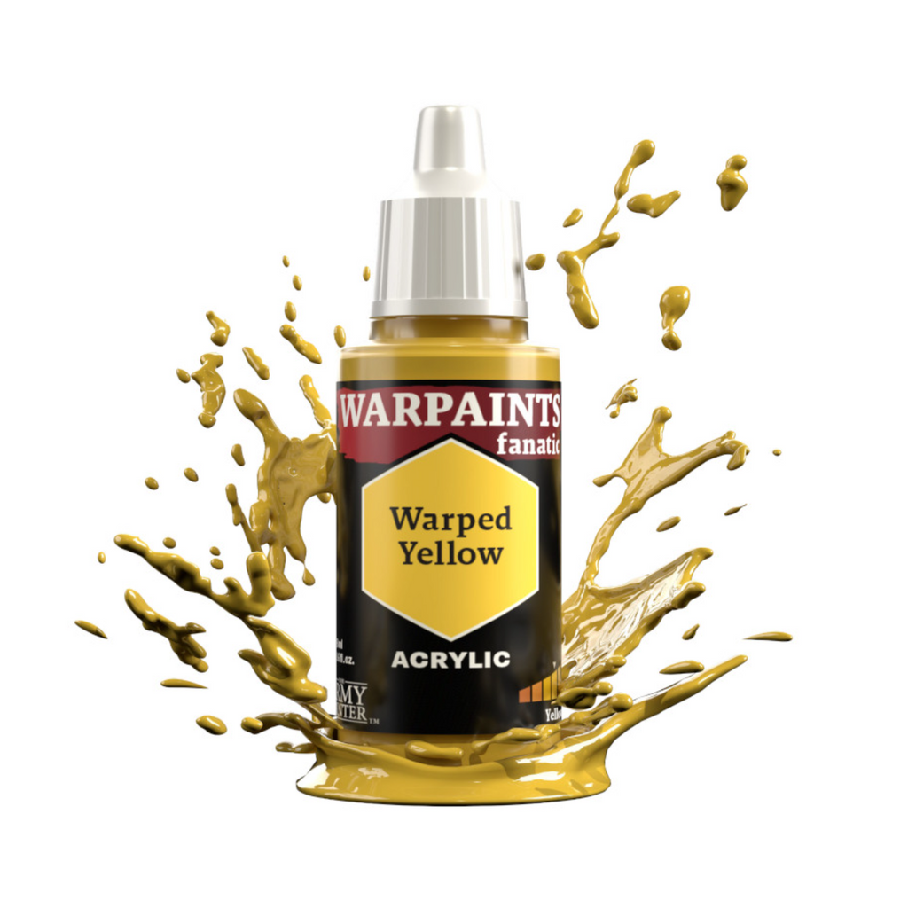 The Army Painter Warpaints Fanatic High Covering Acrylic Paint 18ml WP3094 Warped Yellow