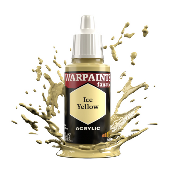 The Army Painter Warpaints Fanatic High Covering Acrylic Paint 18ml WP3096 Ice Yellow