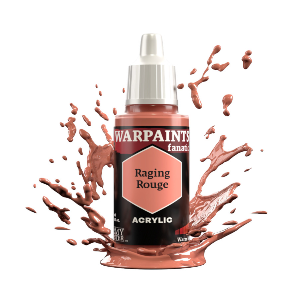 The Army Painter Warpaints Fanatic High Covering Acrylic Paint 18ml WP3108 Raging Rouge