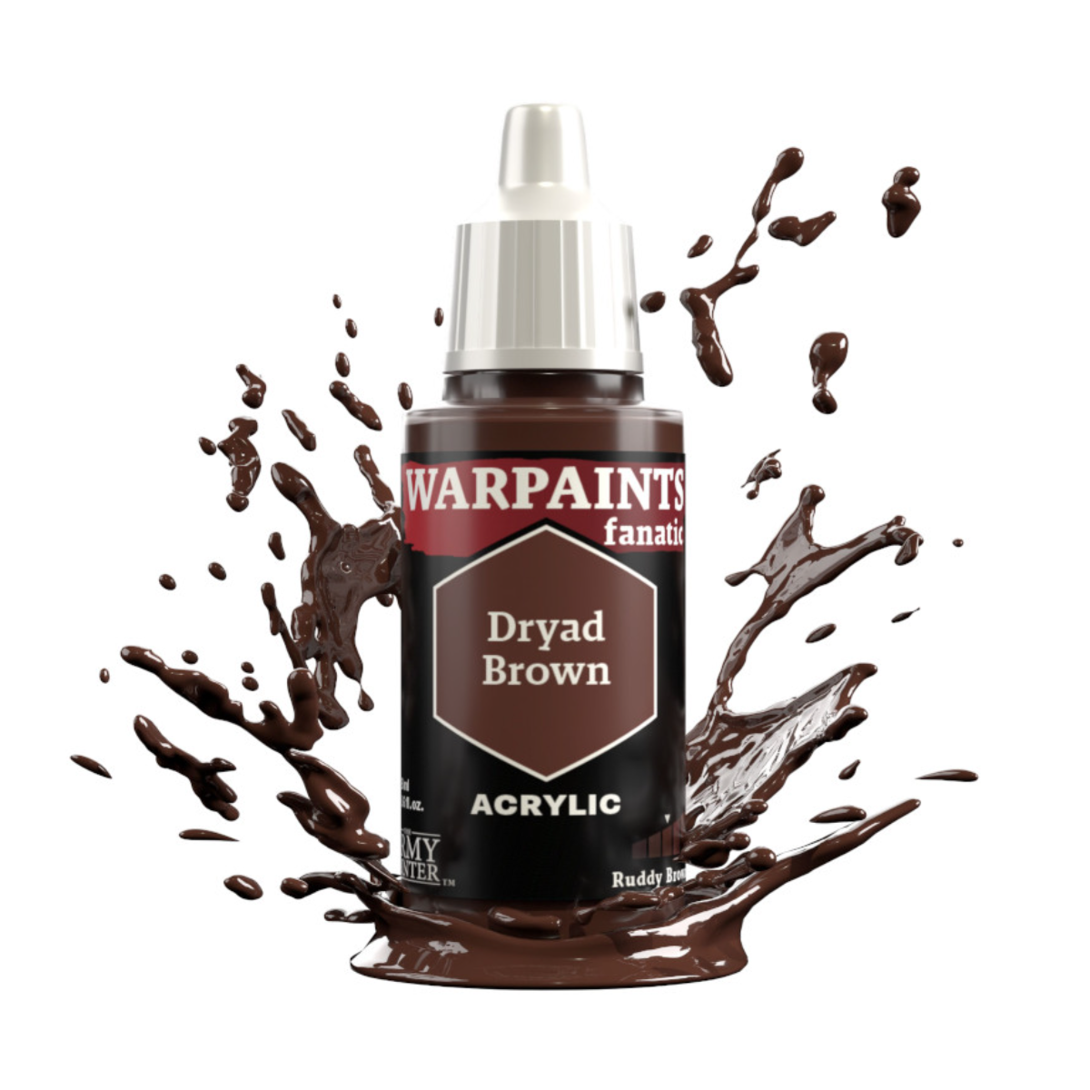 The Army Painter Warpaints Fanatic High Covering Acrylic Paint 18ml WP3111 Dryad Brown