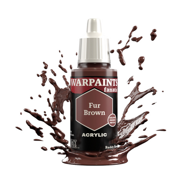 The Army Painter Warpaints Fanatic High Covering Acrylic Paint 18ml WP3112 Fur Brown