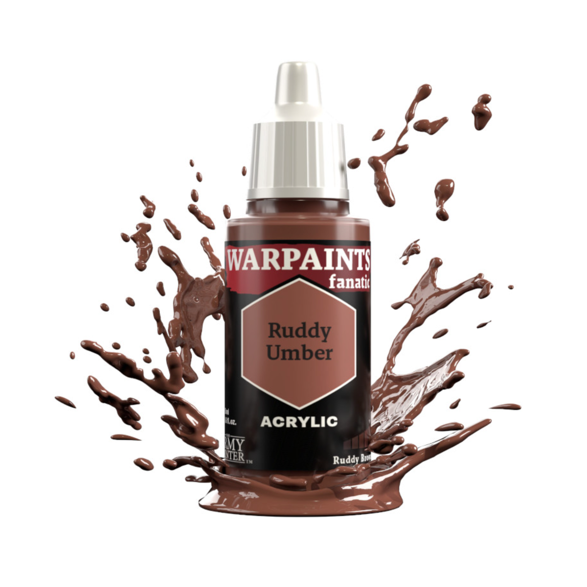 The Army Painter Warpaints Fanatic High Covering Acrylic Paint 18ml WP3113 Ruddy Umber
