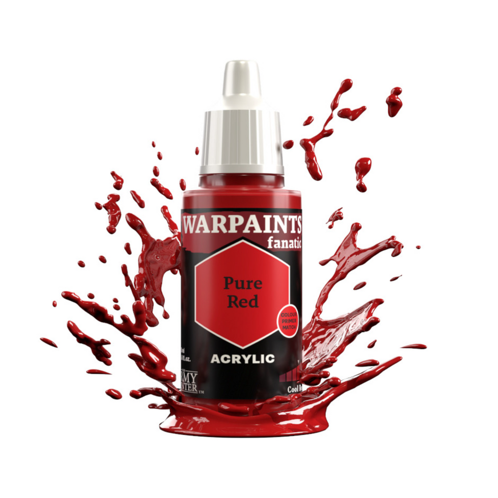 The Army Painter Warpaints Fanatic High Covering Acrylic Paint 18ml WP3118 Pure Red