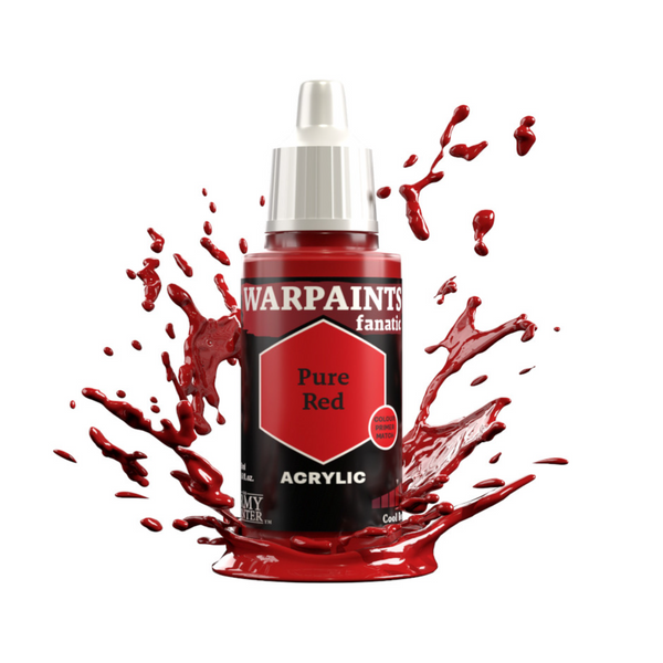 The Army Painter Warpaints Fanatic High Covering Acrylic Paint 18ml WP3118 Pure Red