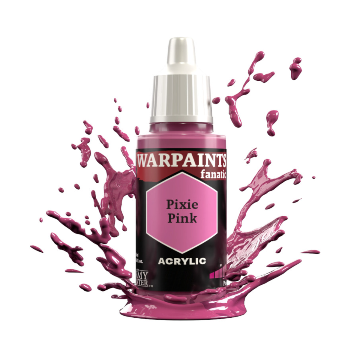 The Army Painter Warpaints Fanatic High Covering Acrylic Paint 18ml WP3123 Pixie Pink