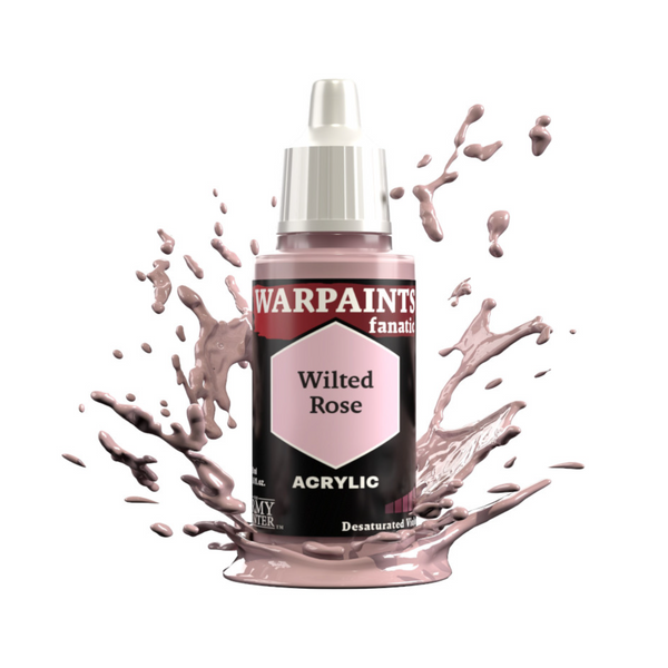 The Army Painter Warpaints Fanatic High Covering Acrylic Paint 18ml WP3144 Wilted Rose
