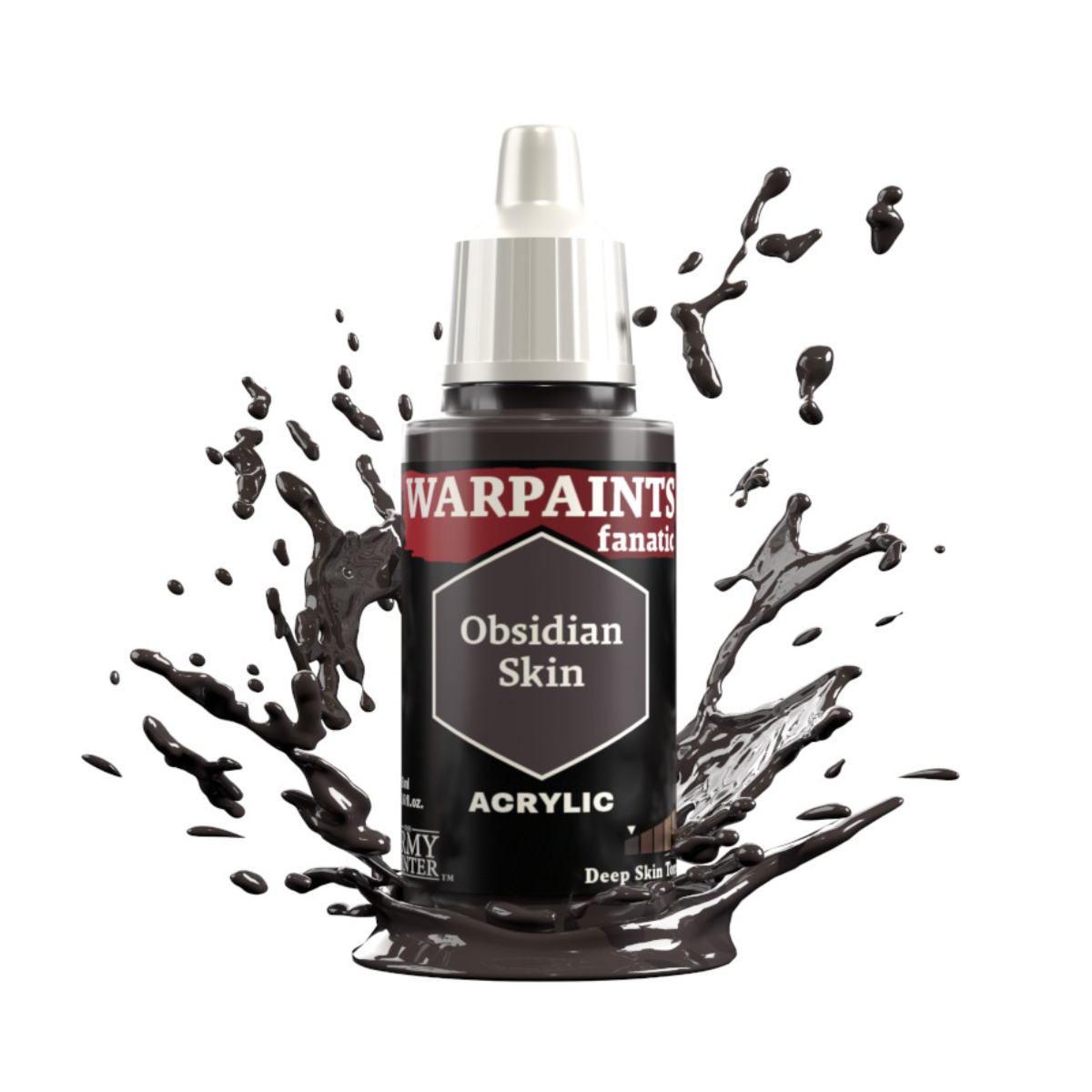 The Army Painter Warpaints Fanatic High Covering Acrylic Paint 18ml WP3157 Obsidian Skin