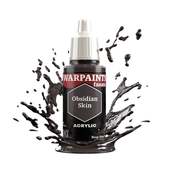 The Army Painter Warpaints Fanatic High Covering Acrylic Paint 18ml WP3157 Obsidian Skin