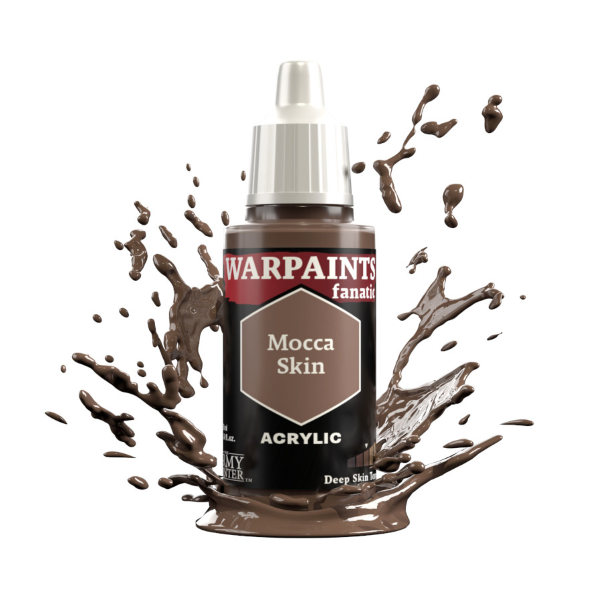 The Army Painter Warpaints Fanatic High Covering Acrylic Paint 18ml WP3159 Mocca Skin