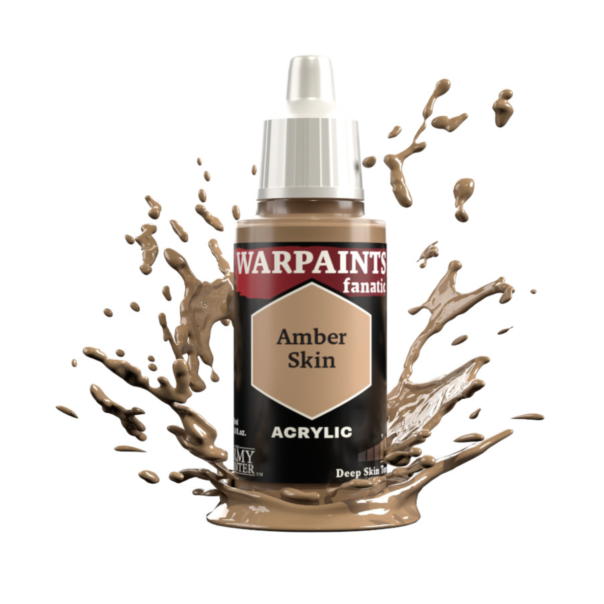 The Army Painter Warpaints Fanatic High Covering Acrylic Paint 18ml WP3160 Amber Skin