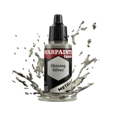 The Army Painter Warpaints Fanatic Metallic High Covering Acrylic Paint 18ml WP3191 Shining Silver