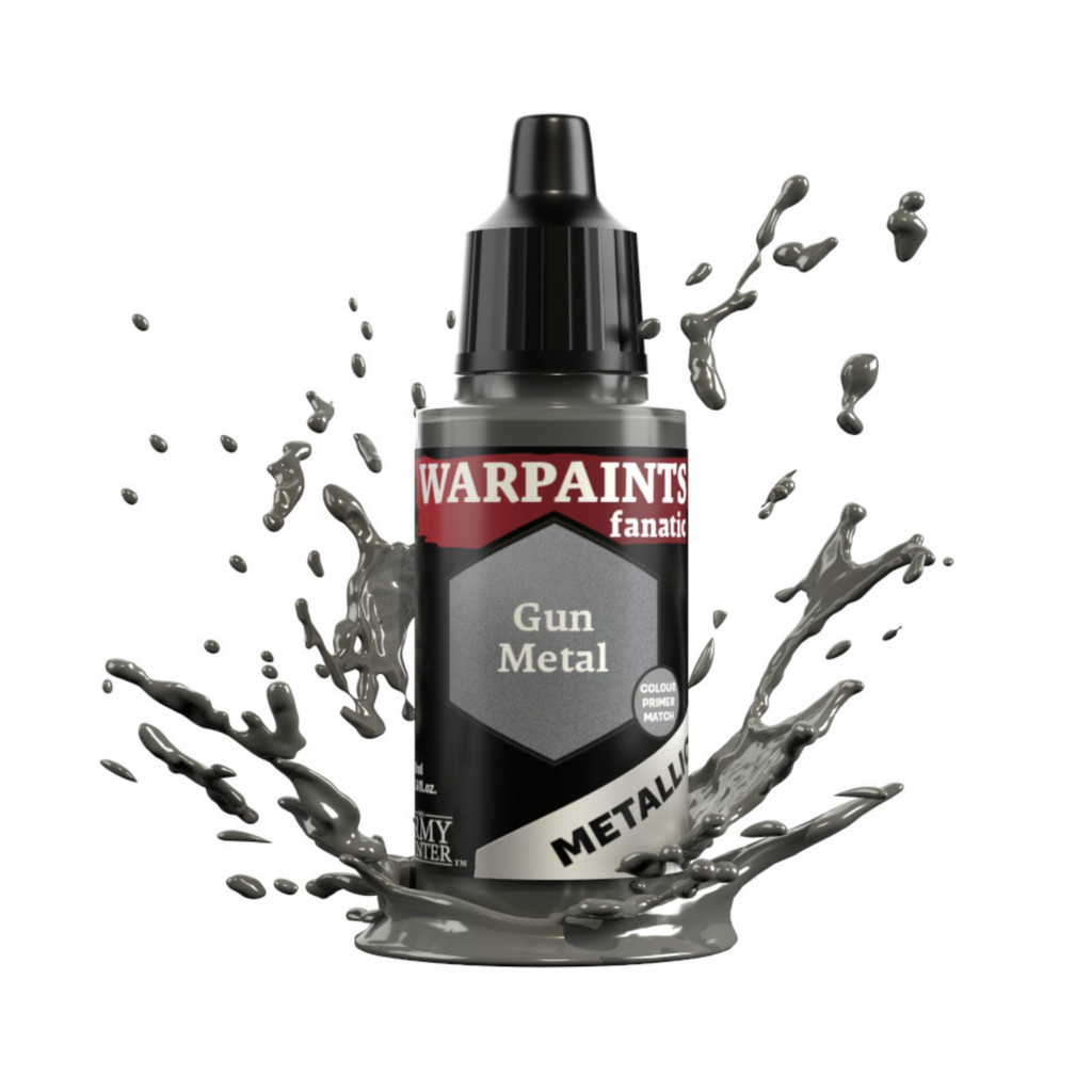 The Army Painter Warpaints Fanatic Metallic High Covering Acrylic Paint 18ml WP3193 Gun Metal