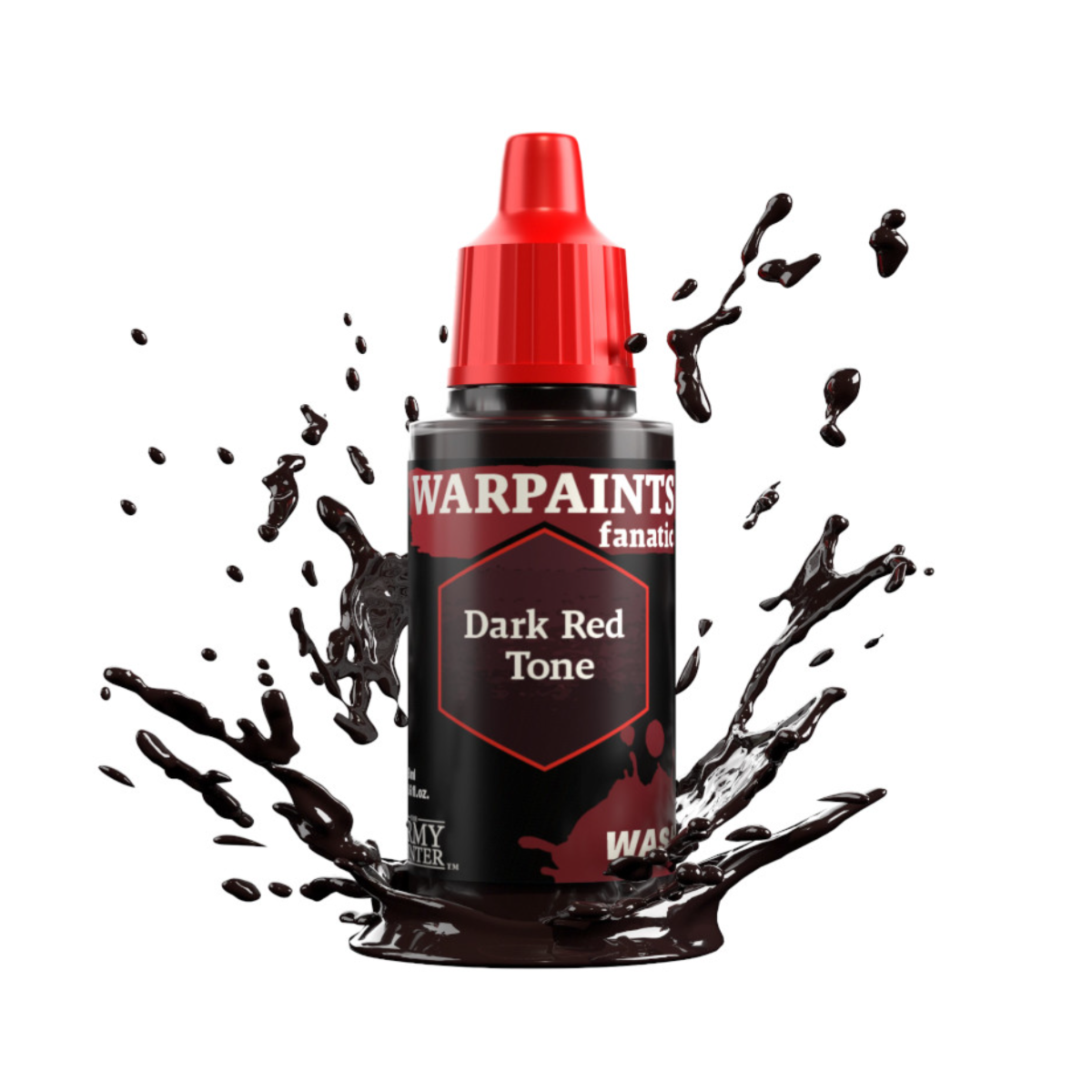 The Army Painter Warpaints Fanatic WashHigh Covering Acrylic Paint 18ml WP3205 Dark Red Tone