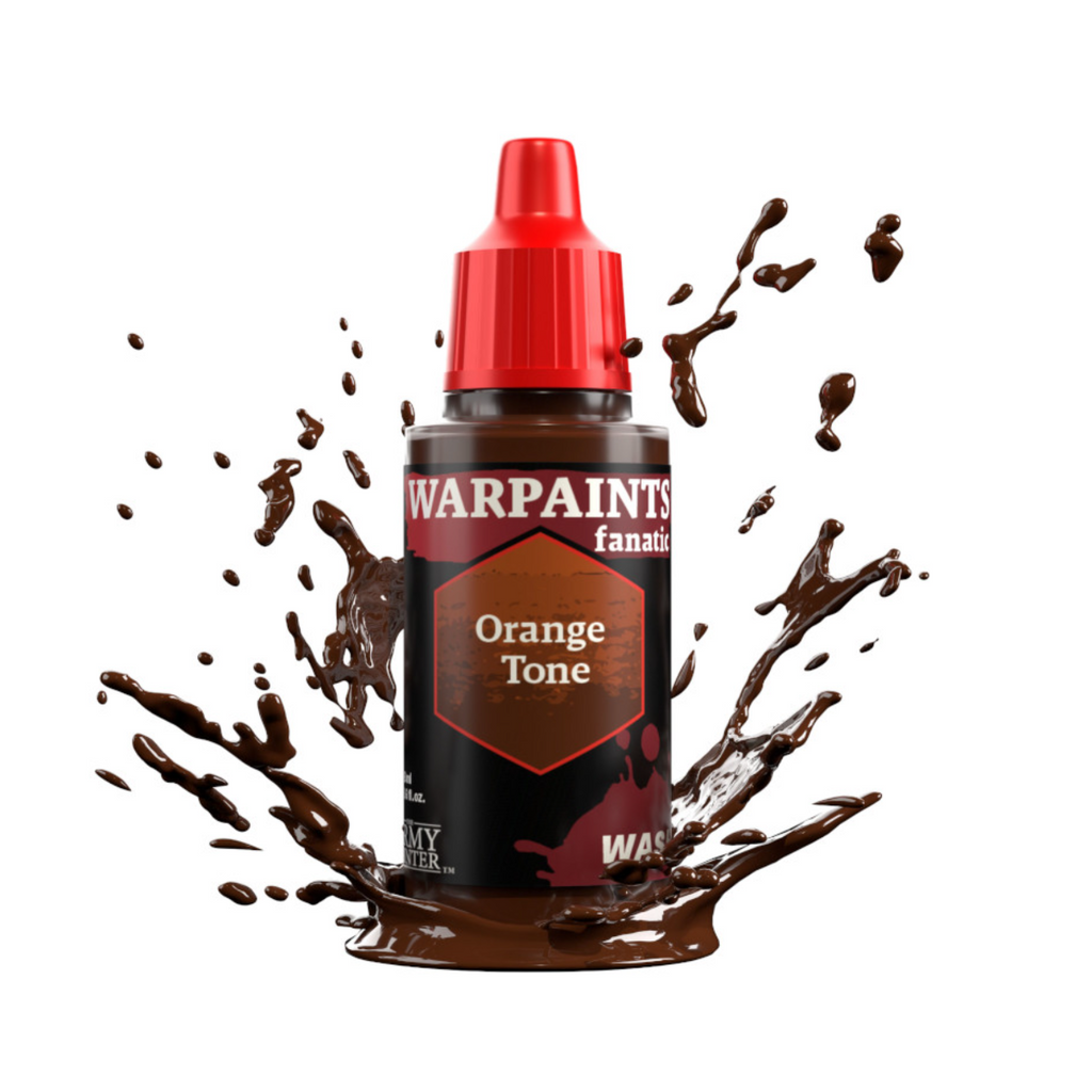 The Army Painter Warpaints Fanatic WashHigh Covering Acrylic Paint 18ml WP3207 Orange Tone
