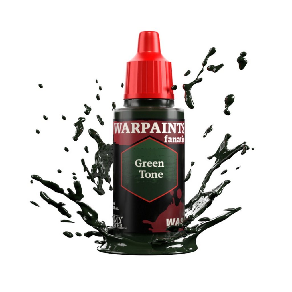 The Army Painter Warpaints Fanatic WashHigh Covering Acrylic Paint 18ml WP3208 Green Tone