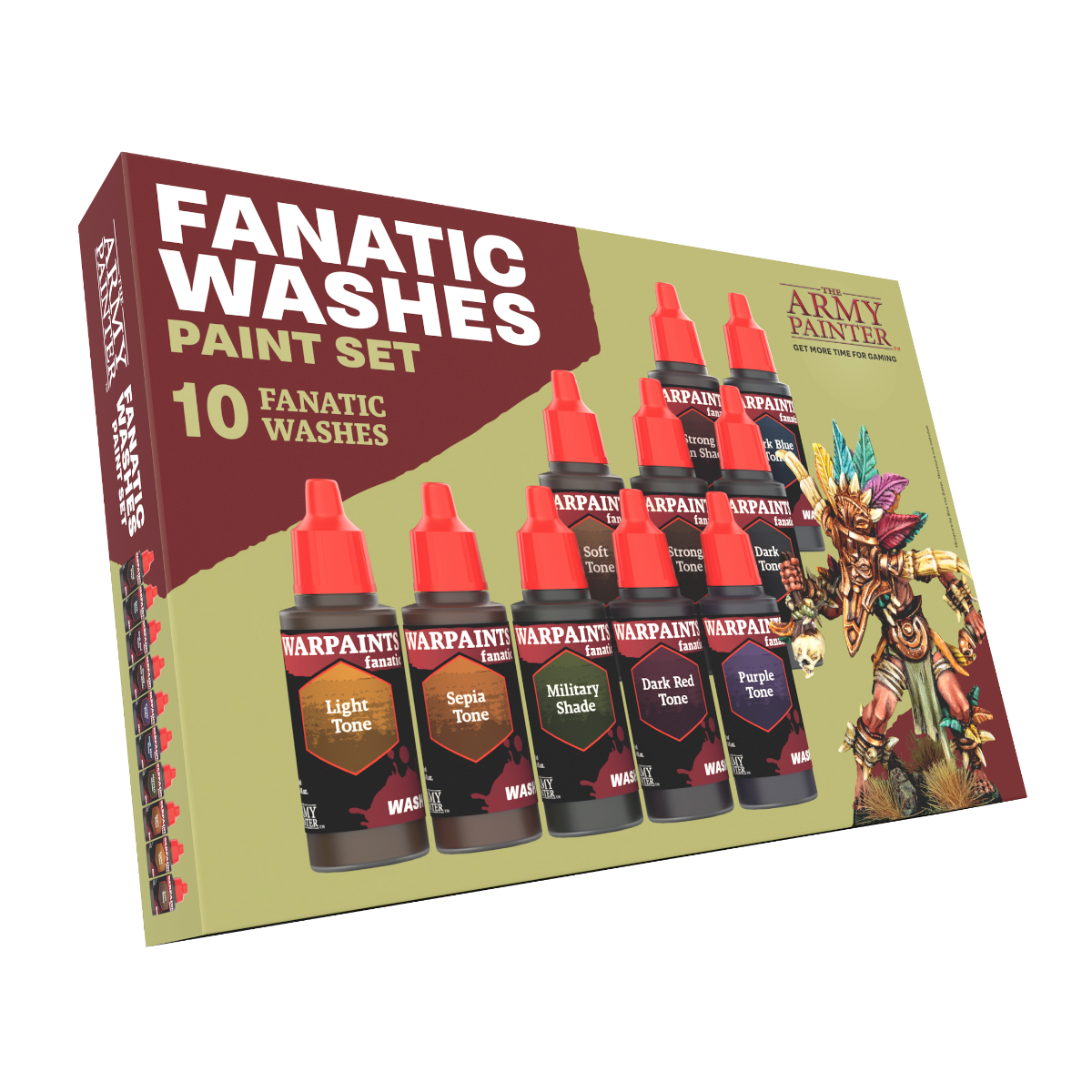 The Army Painter Warpaints Fanatic Washes High Covering Acrylic Paint Set WP8068 10 washes