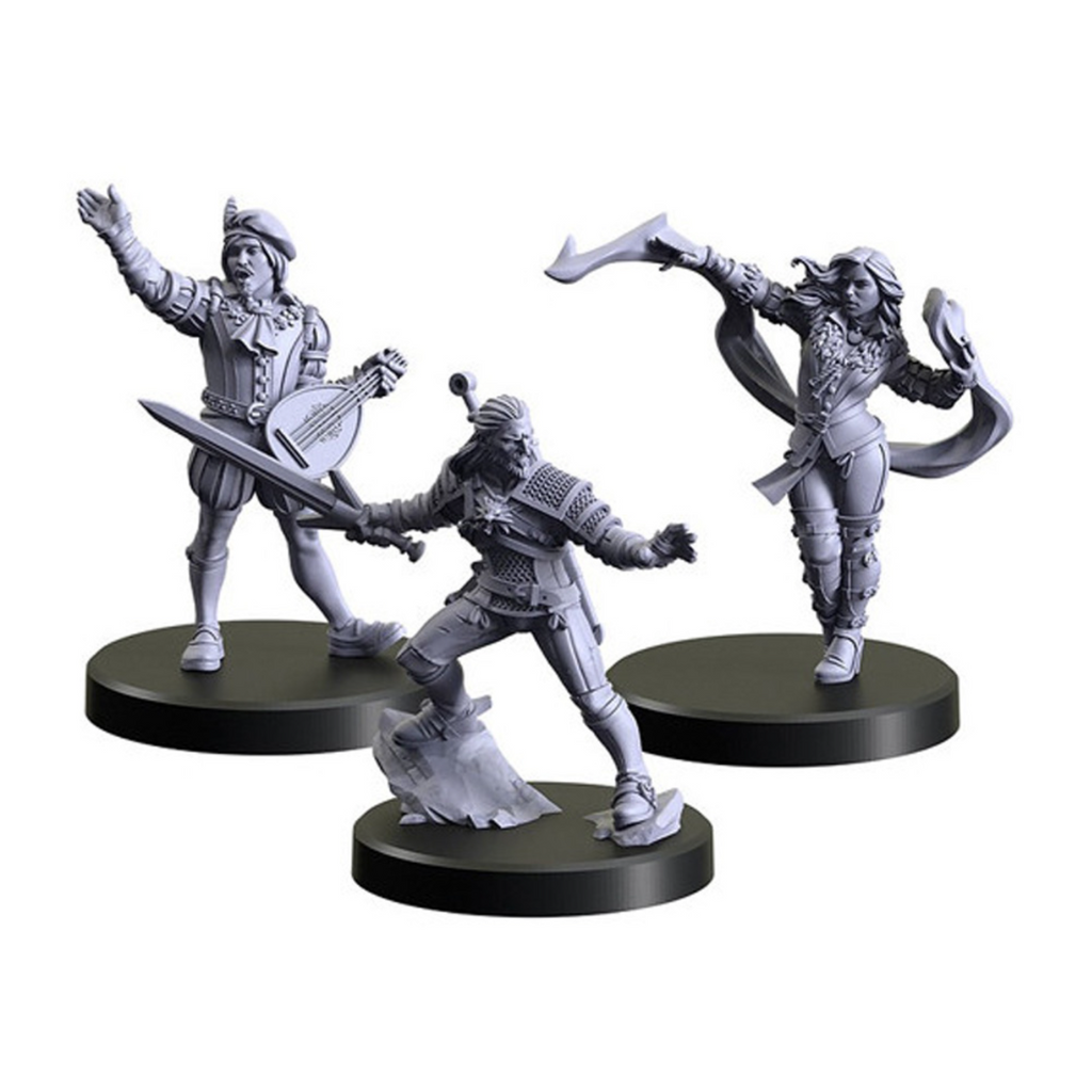 Monster Fight Club Witcher RPG Characters 1 Geralt Yennifer and Dandelion Miniature Set 70001 MFC-70001