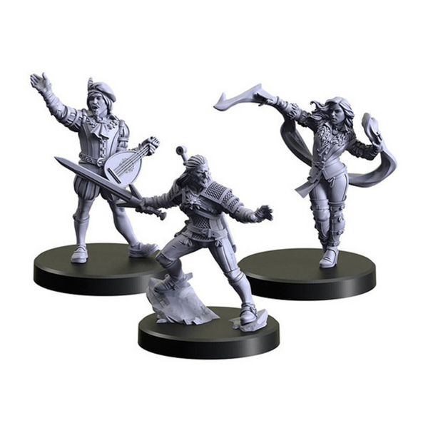 Monster Fight Club Witcher RPG Characters 1 Geralt Yennifer and Dandelion Miniature Set 70001 MFC-70001