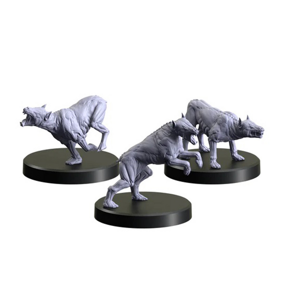 Monster Fight Club Witcher RPG Specters 2 Barghests Miniature Set 70020 MFC-70020