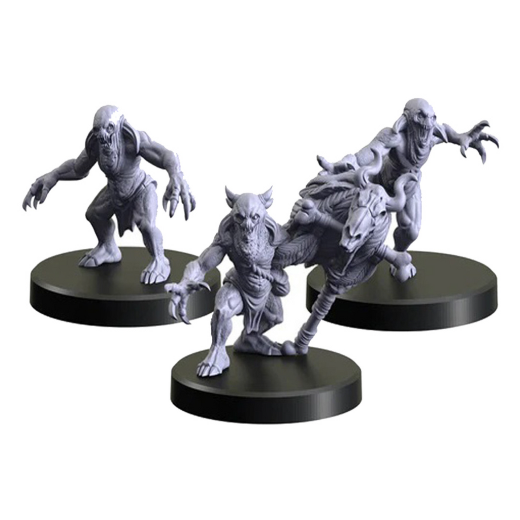 Monster Fight Club Witcher RPG Ogryds 3 Nekker Warriors Miniature Set 70028 MFC-70028
