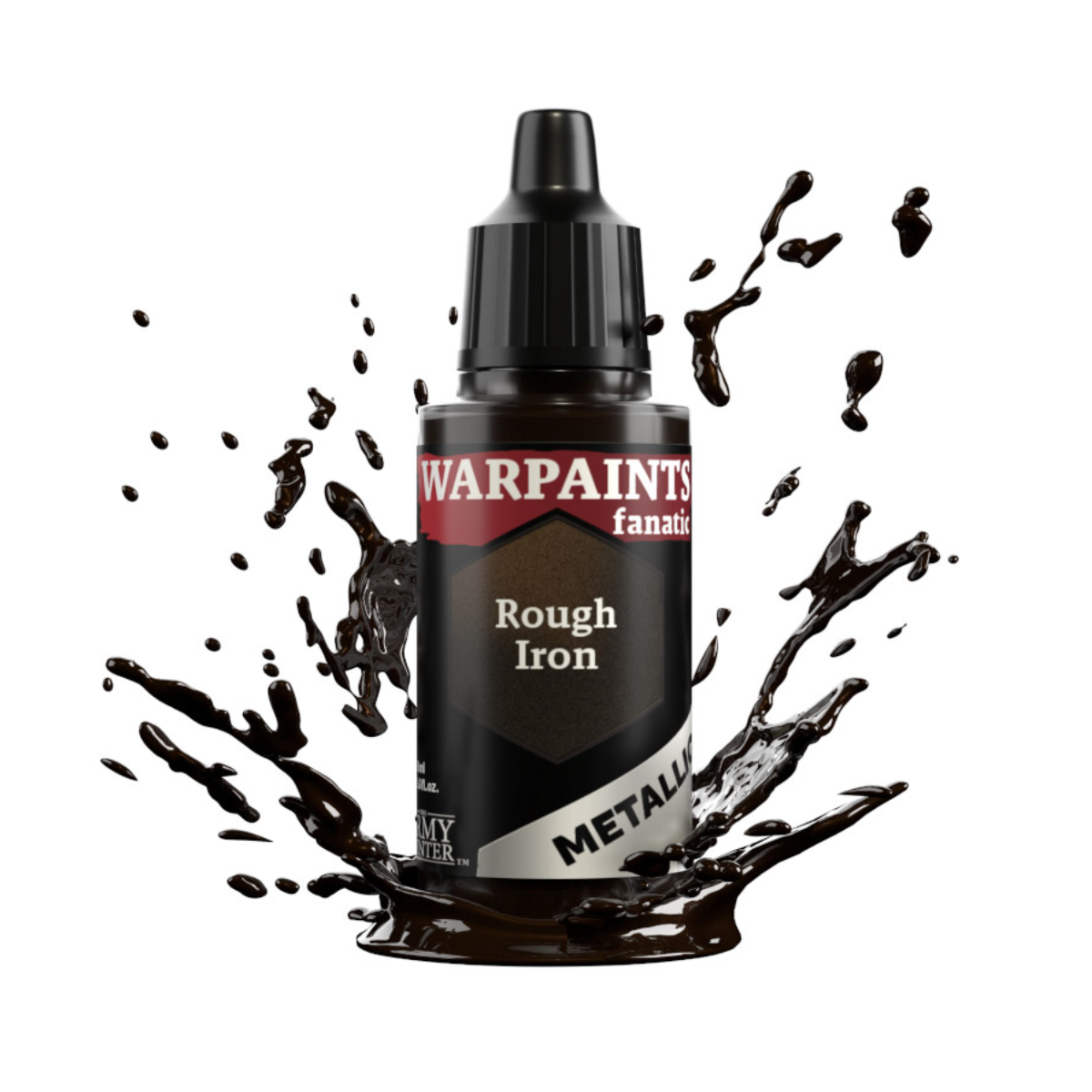 The Army Painter Warpaints Fanatic Metallic High Covering Acrylic Paint 18ml WP3181 Rough Iron